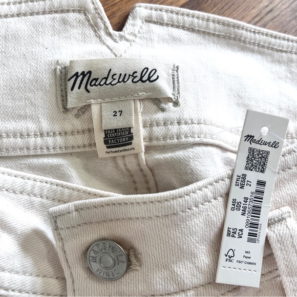 NWT MADEWELL Denim High-Waist Midi Skirt in Vintage Canvas Wash Sz 27 - Picture 9 of 15